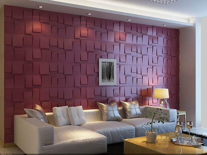 Art Soft Leather Wall Panel 3D Leather Board
