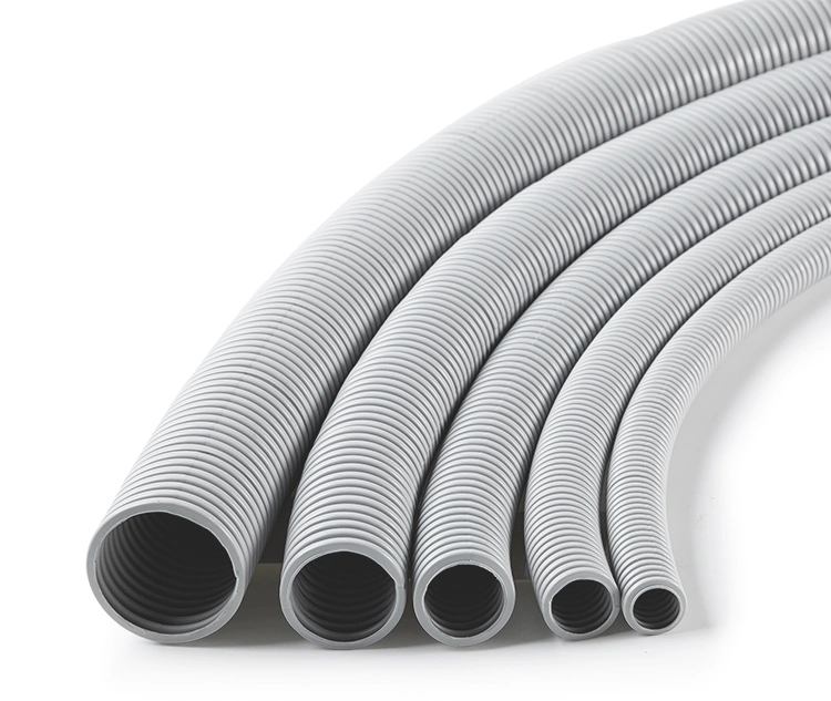 40mm LSZH Flexible Corrugated Electrical Conduit Pipes in Grey Color