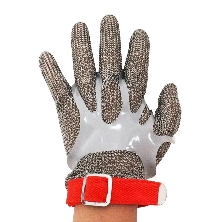 Metal Mesh Stainless Steel Ring Cut Resistance En Level 5 Work Glove