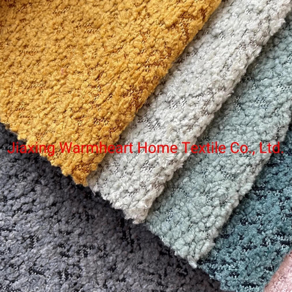 Teddy Fur Woven Furniture Fabric Decorative Cloth Upholstery Fabric in Stock (WH34)