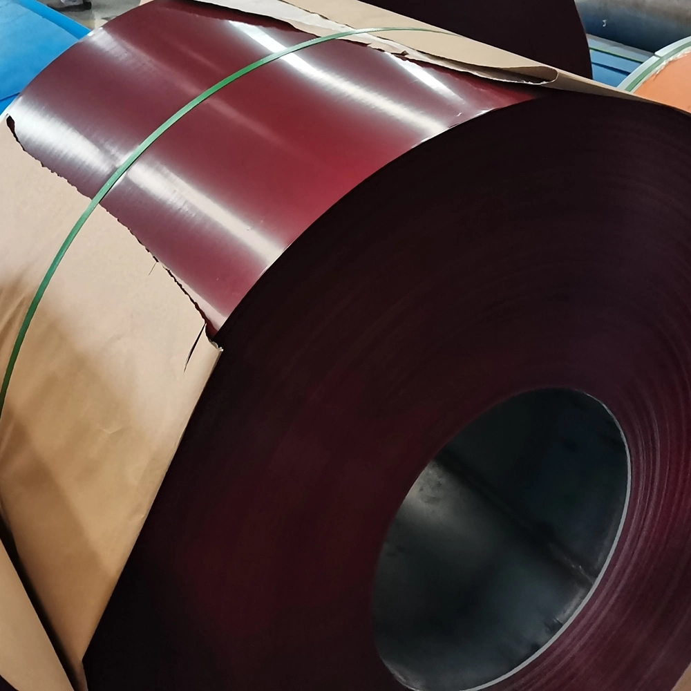 Chinese Manufacture ASTM A653 Color Coated Steel Coil Color Zinc Coated Roll