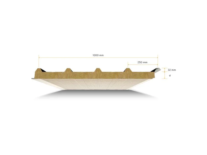 Thermal Acoustic Insulation 50mm/75mm/100mm EPS Foam PUR/PIR/Mineral Wool Sandwich Panel for Steel Structure Wall and Roof