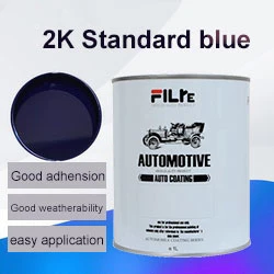 Alta aplicación Alta concentración Acrílico Auto Paint Mayoreo Spray Alto Chroma Car Paint Glinter HS 2K Topcoat Standard Blue G208