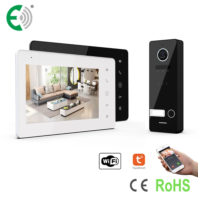 7 Inches UTP/IP WiFi Touch Screen Home Security Video Doorphone Interphone