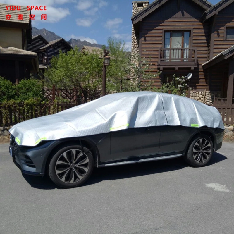 Fácil de instalar la mitad de la cubierta para coche ayuda a proteger su coche o camión en una tormenta de granizo