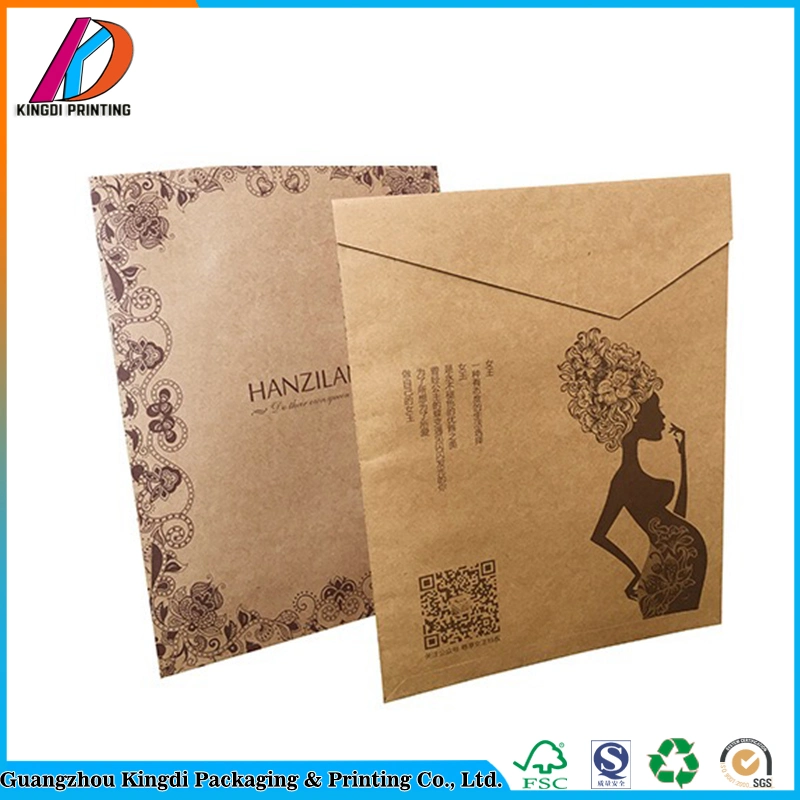 Recyclable Cloth Packaging Kraft Paper Envelope Clutch Bag