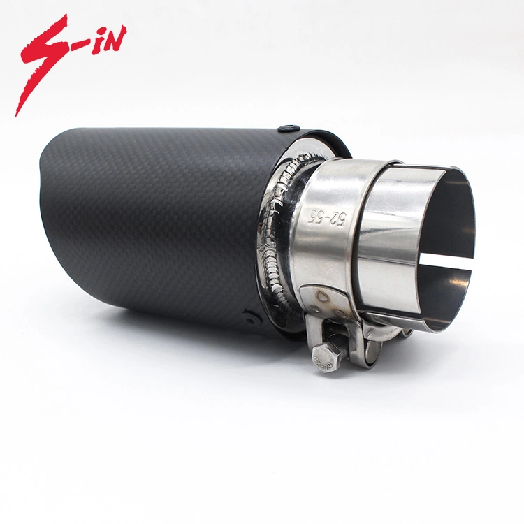 Stainless Base Akrapovic Car Exhaust System Matte Carbon Muffler Tip Tail Pipe