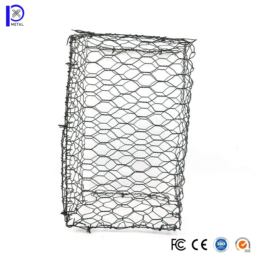 Rede de arame de parede da Pengxian Gabion China fornecedores 3X1X0.5m 3X1X1m 4X11.3m Caixa de rede Gabion utilizada para a parede de retenção do cesto de pedras