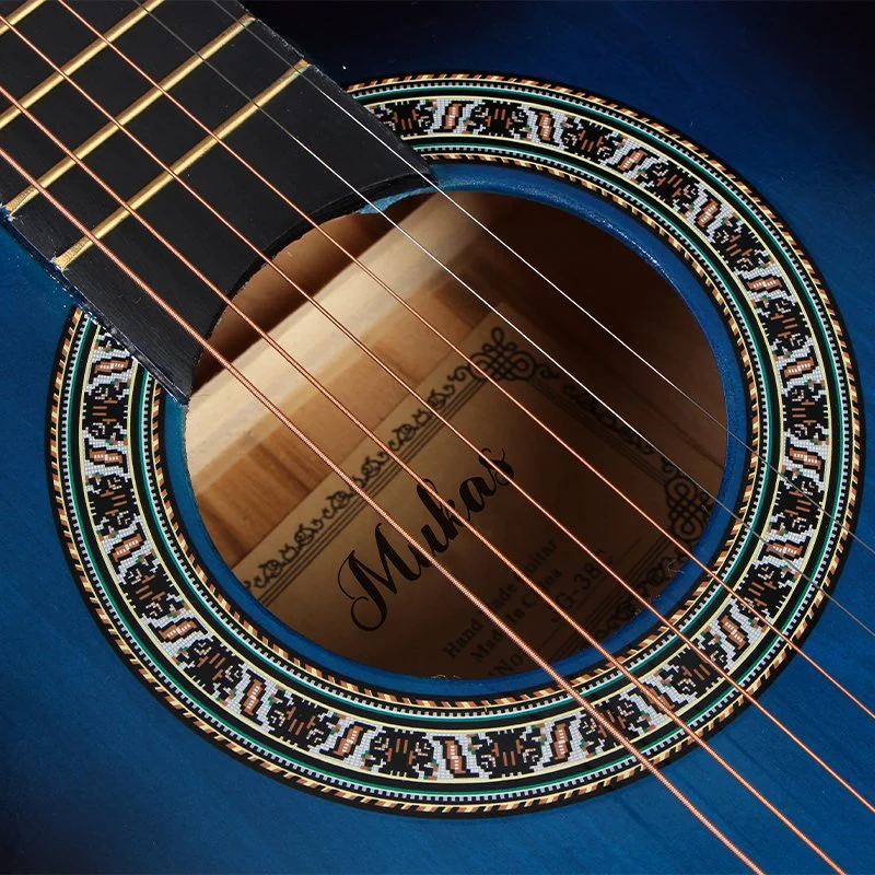 Student Acoustic Guitar Factory Wholesale/Supplier Cheapest Acoustic Guitars with 6 Srings for Beginners Plywood Wooden Polishing Guitar, Musical Instruments