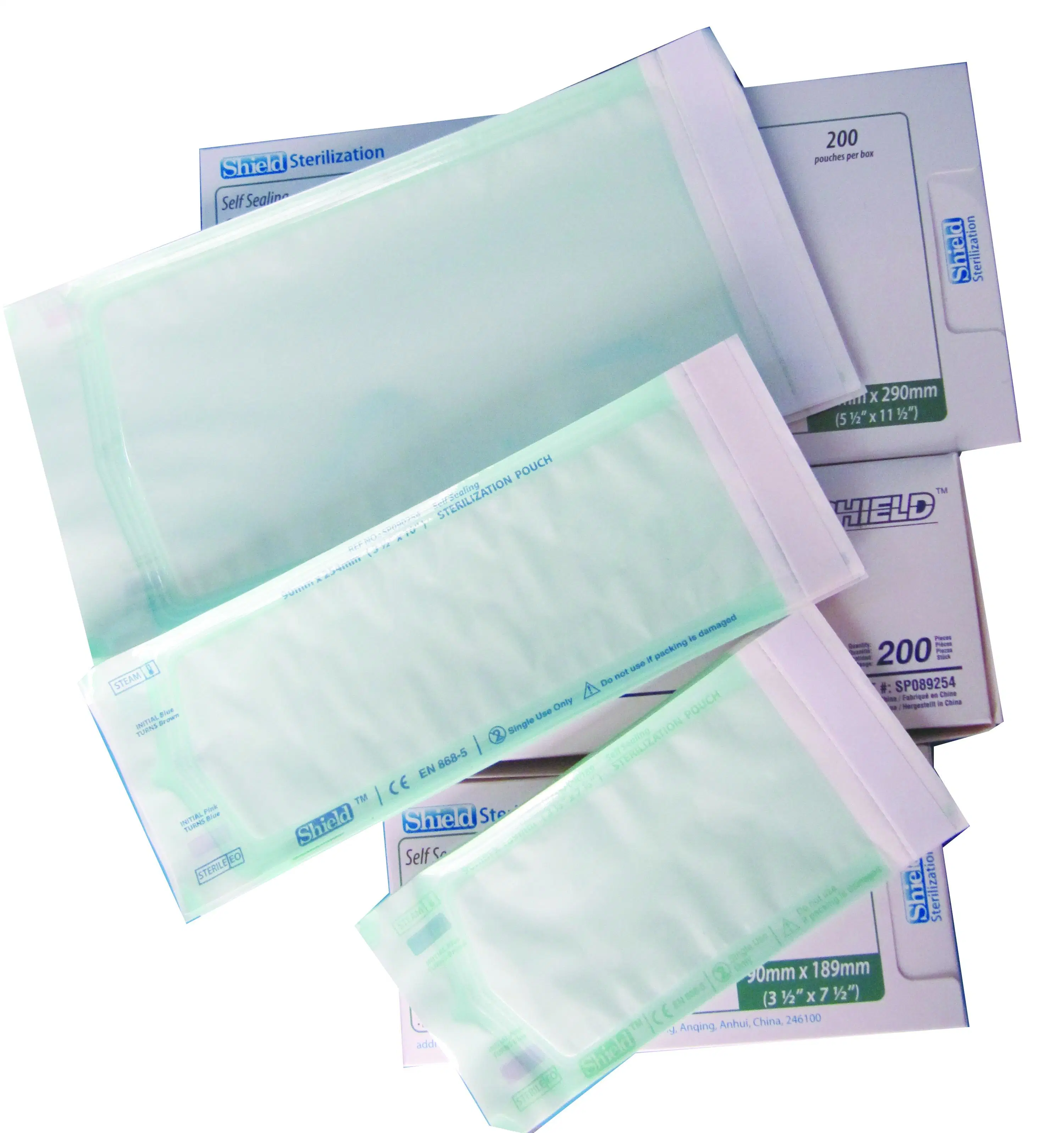 Disposable Dental Bib Self Sealing Sterilisation Flat Pouch