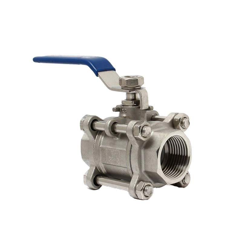 3 PC Sanitary Stainless Steel Thread Type/BSPT/Bsp/NPT Ball Valve