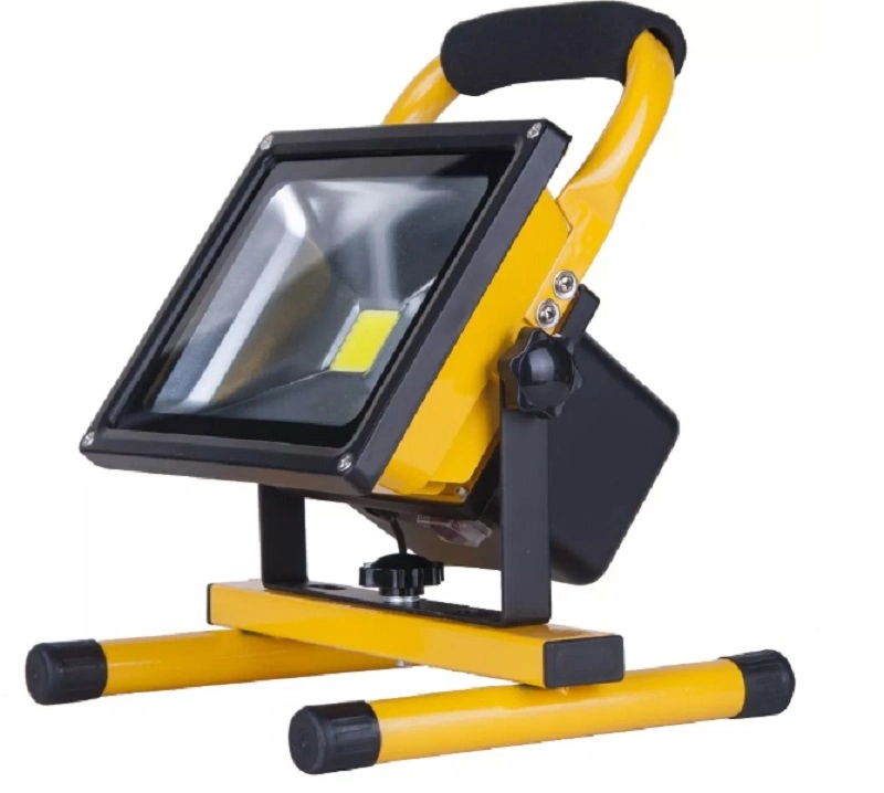 Cargador DC impermeable+Cargador de coche 10W 20W 30W 50W 100W 150W 200W 4/8 horas de tiempo de trabajo con protección IP65 LED de luz de trabajo con lámpara de proyector COB 6500K