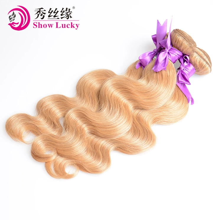 Blonde directement toucher soft lisse soyeux Tangle Free Virgin chinois de qualité supérieure des cheveux humains