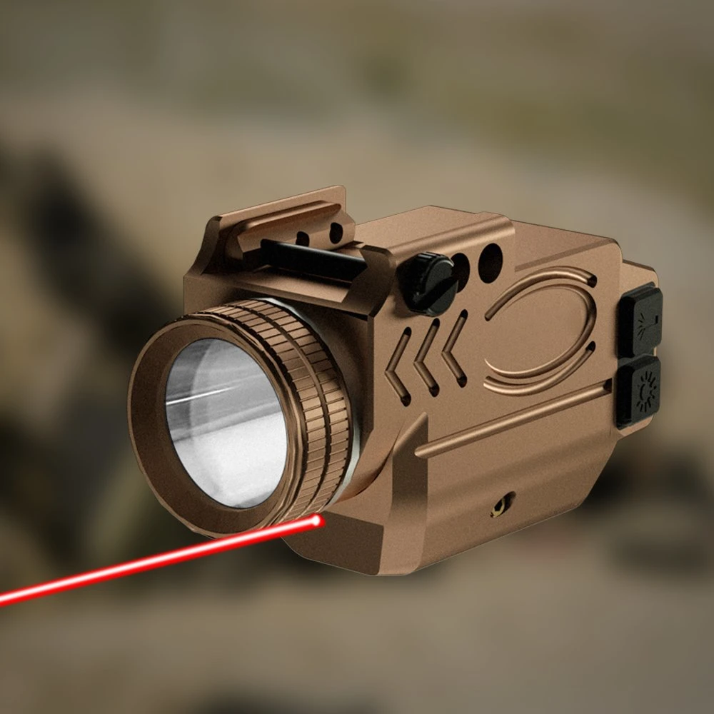 Tactical Laser Sight Flashlight Combo Hunting Laser Sight Mini Red Laser Red DOT Gun Sight with Rail Mount for Weaver or Picatinny Rail