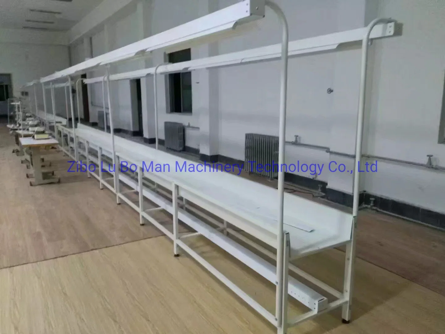 Low Price Industrial Garment Factory Sewing Line Center Table with Light