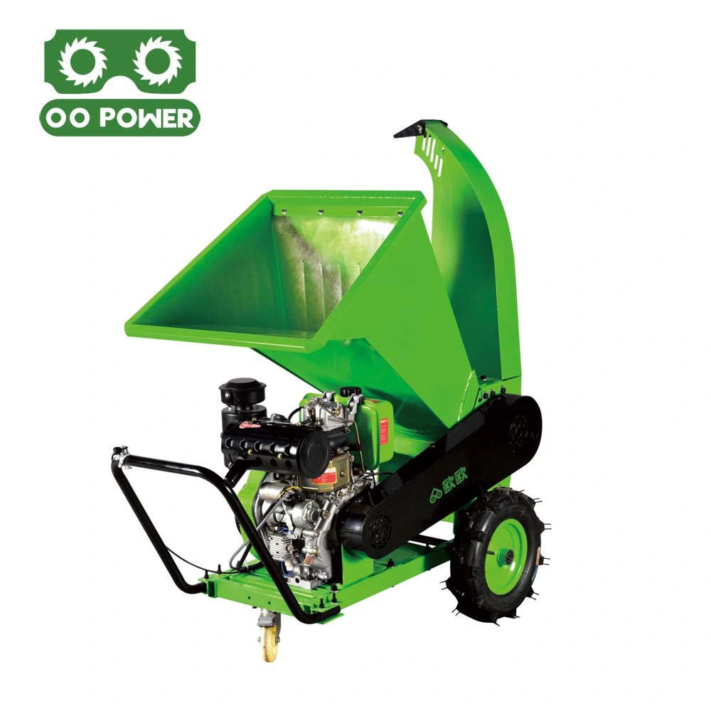 Tree Wood Shredder Chipper Wood Crusher Machine Gasoline Engine Garden Branch Shredder