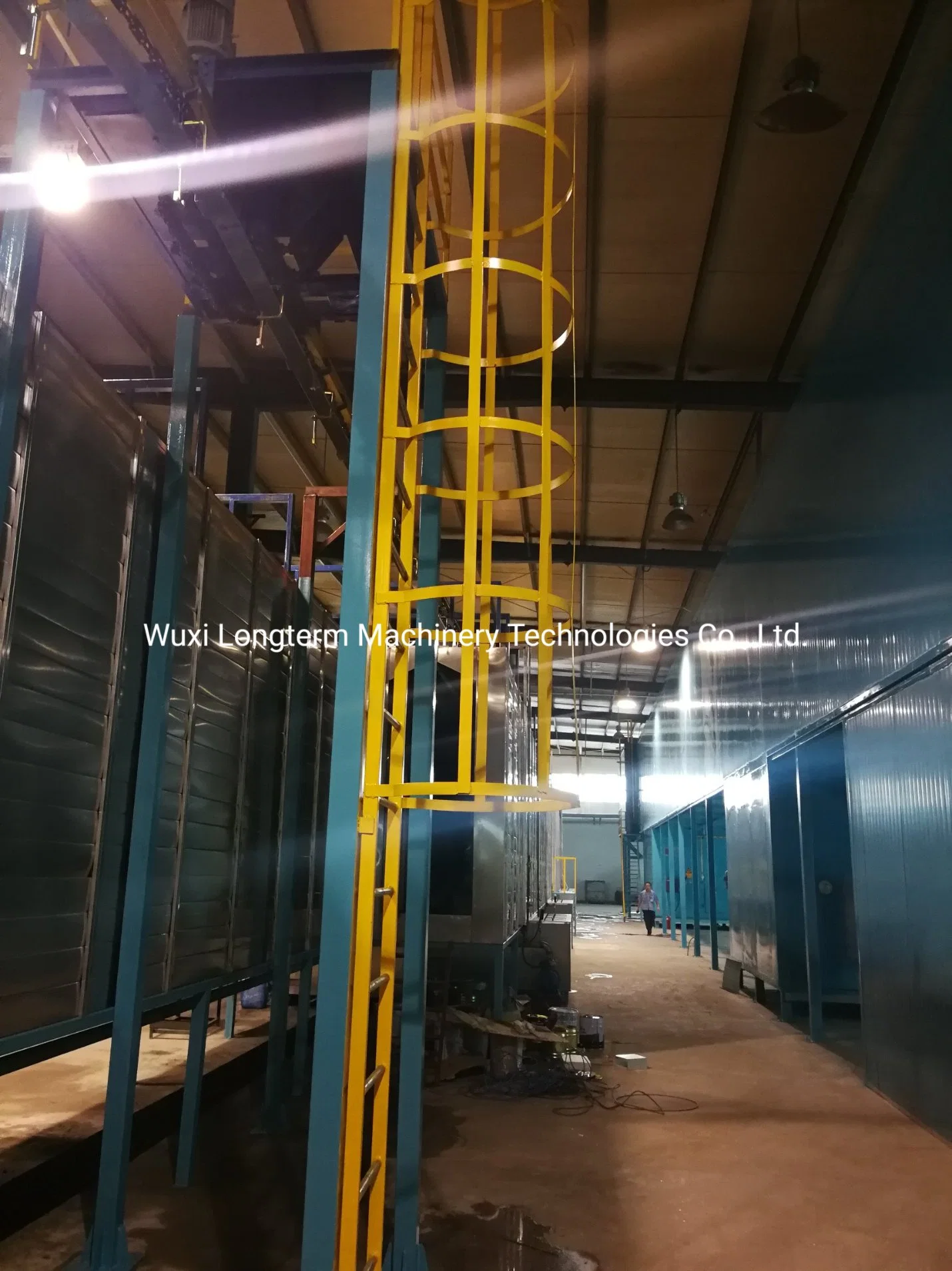 High quality/High cost performance  Ce Certificated Spray Powder Coating Line for Wood Products, Fully Automatic Robot Transfer System Powder Coating Line%