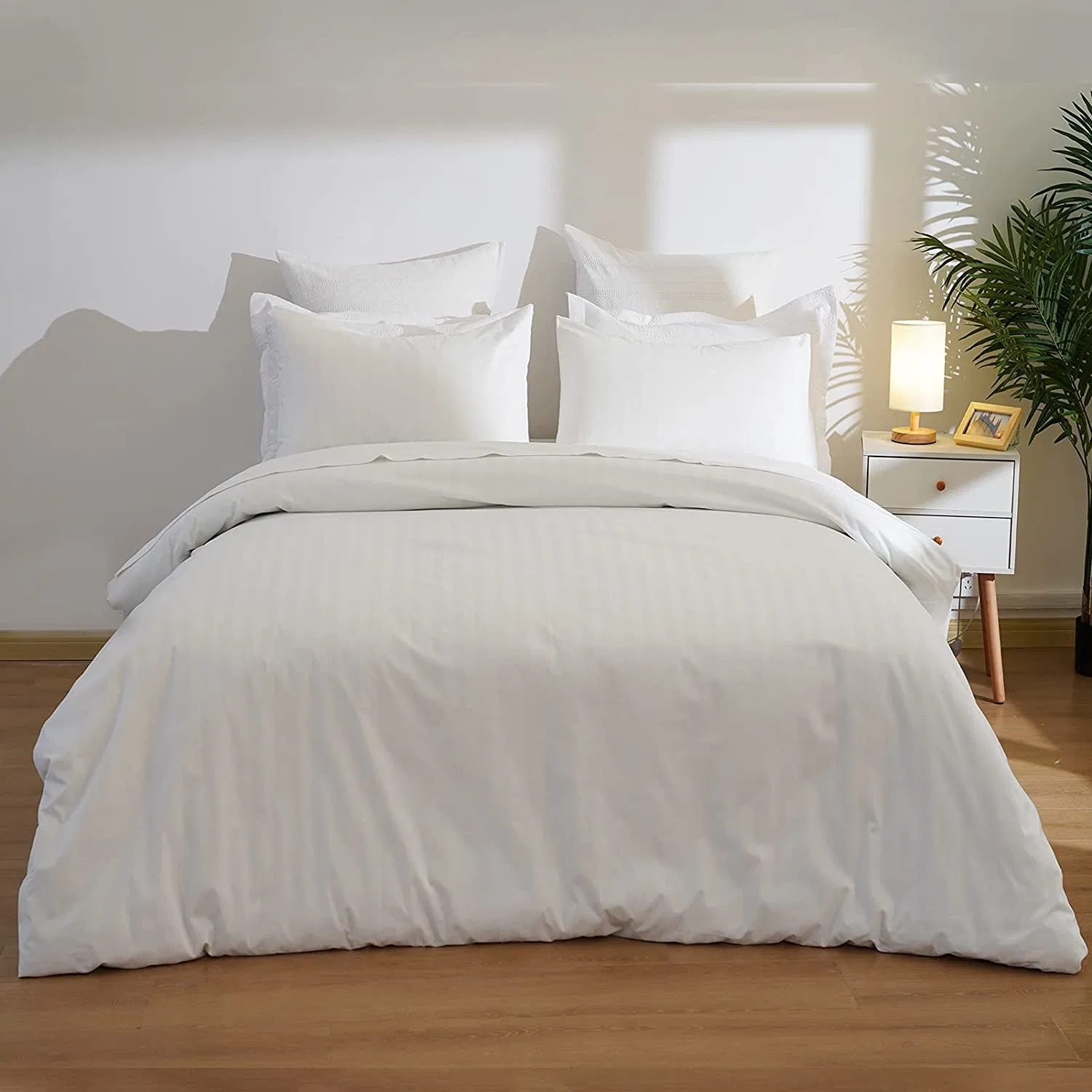 أغطية أسرّة فاخرة من نوع Quilt Cover Bed Sheets من نوع مريح من نوع Hotel للنسيج المنزلي