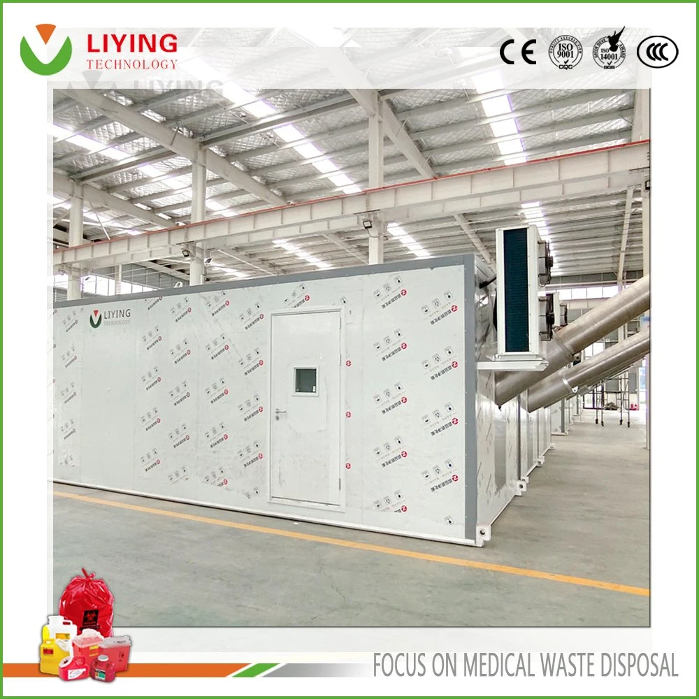 Solid Medical Waste Microwave Disinfection System on-Site Disposal Treatment Device