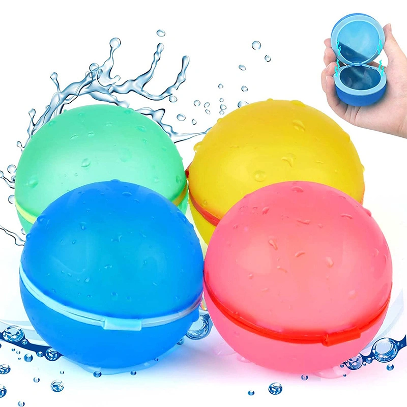 Gros jouet de bain pour enfants en silicone auto-obturant, éclaboussant des bombes d'eau réutilisables en silicone magnétique, fabrication de ballons d'eau en silicone.