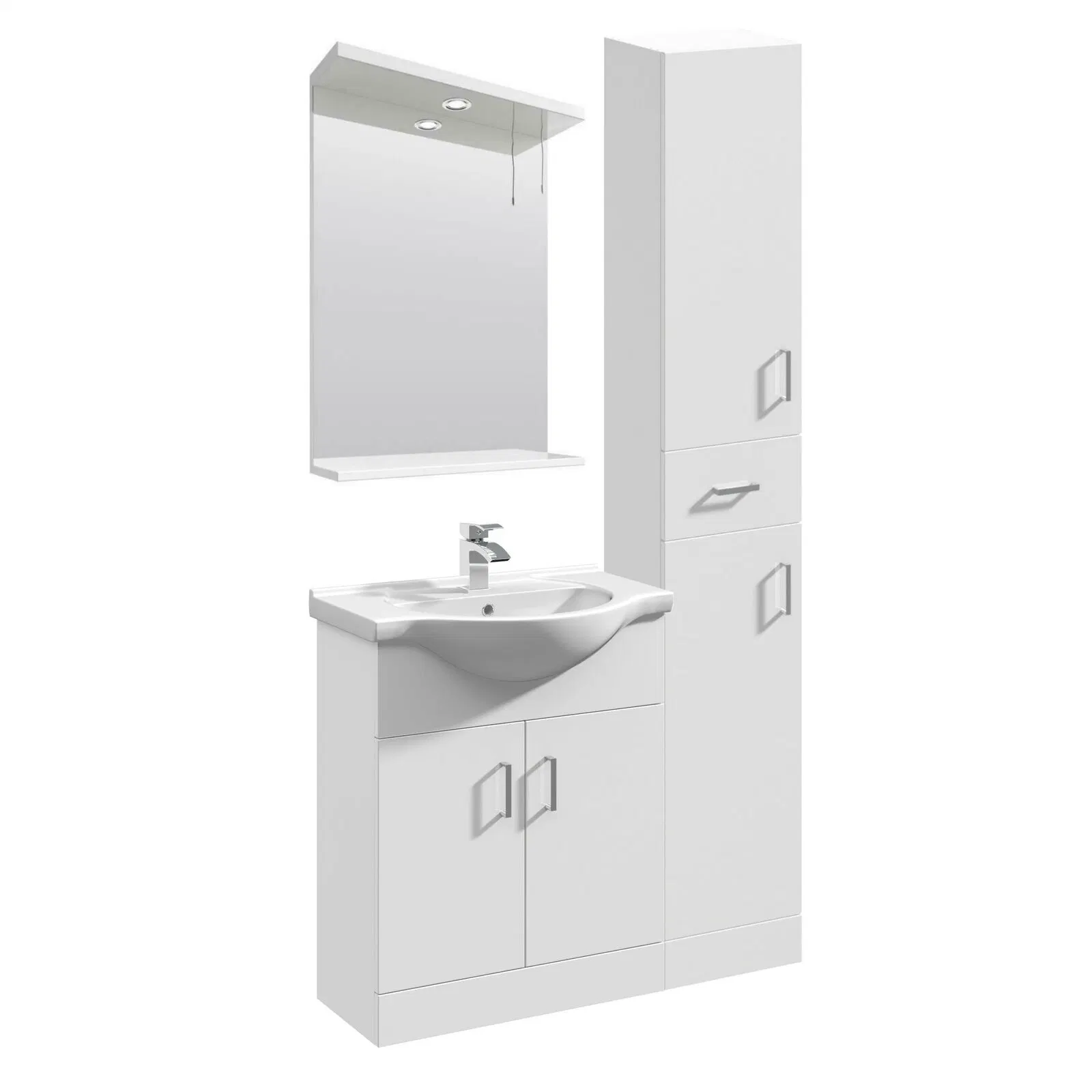 Vanity Basin Unit Storage Cabinet Bathroom Furniture Set - 1000mm