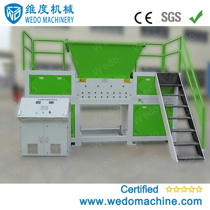 New Technology Go Over The World Usage All Kinds of Schoolbag Washing Machine Twin Shaft Shredder Machine