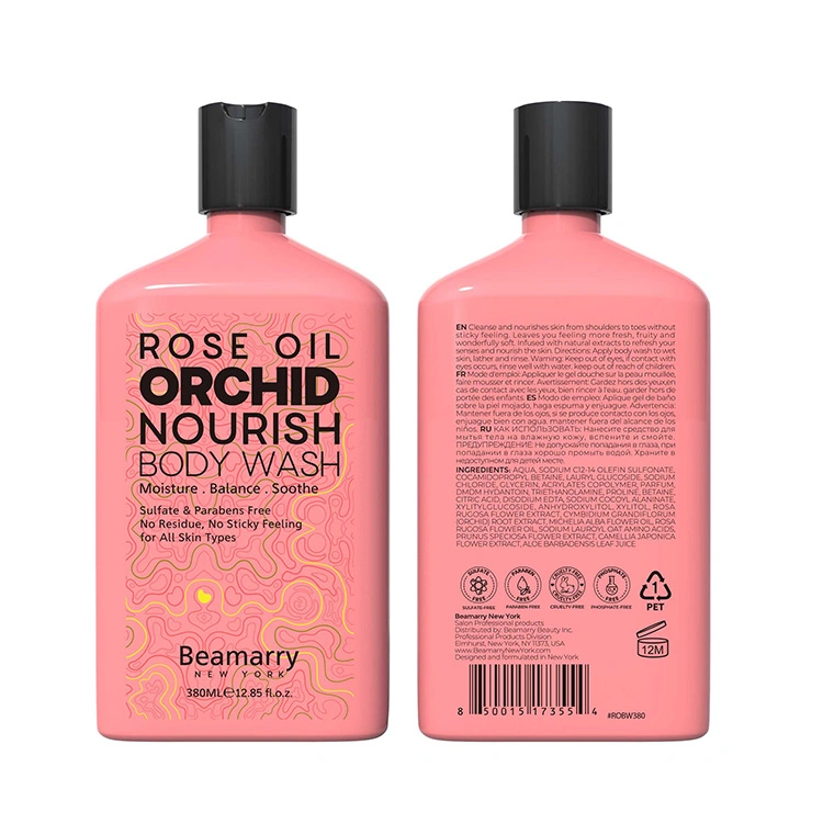 El uso diario de cuidado corporal Cuidado de la piel Aceite de Rosa Orchid nutrir Body Wash Macadamia suave Argan Body Wash vitamina miel Actualizar Body Wash de humedad de la leche de coco Body Wash