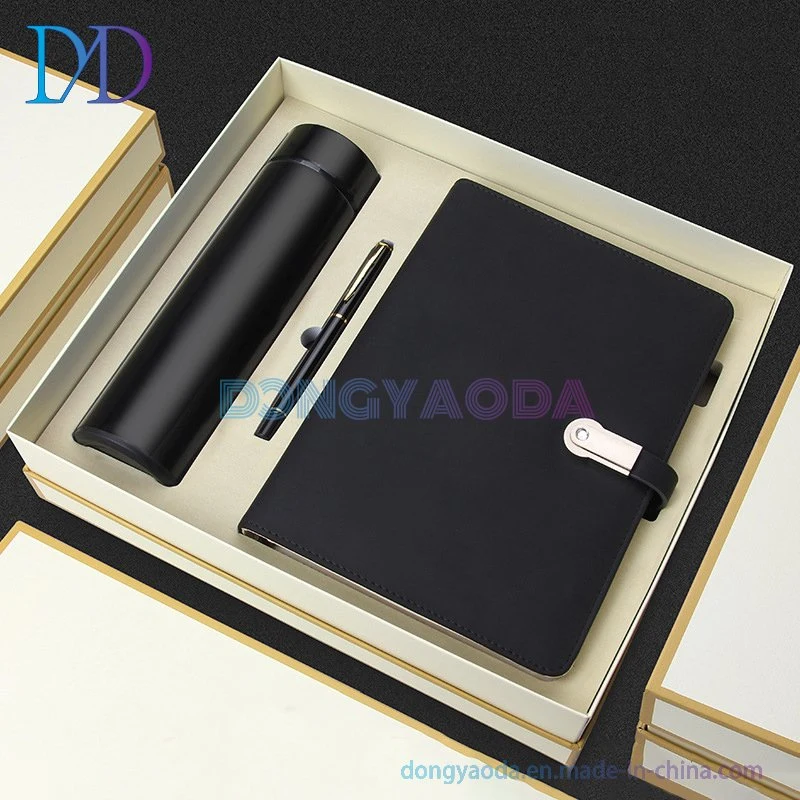 Rechargeable Notebook/Multi-Function Power Bank Notepad Thermos Business Gift Set