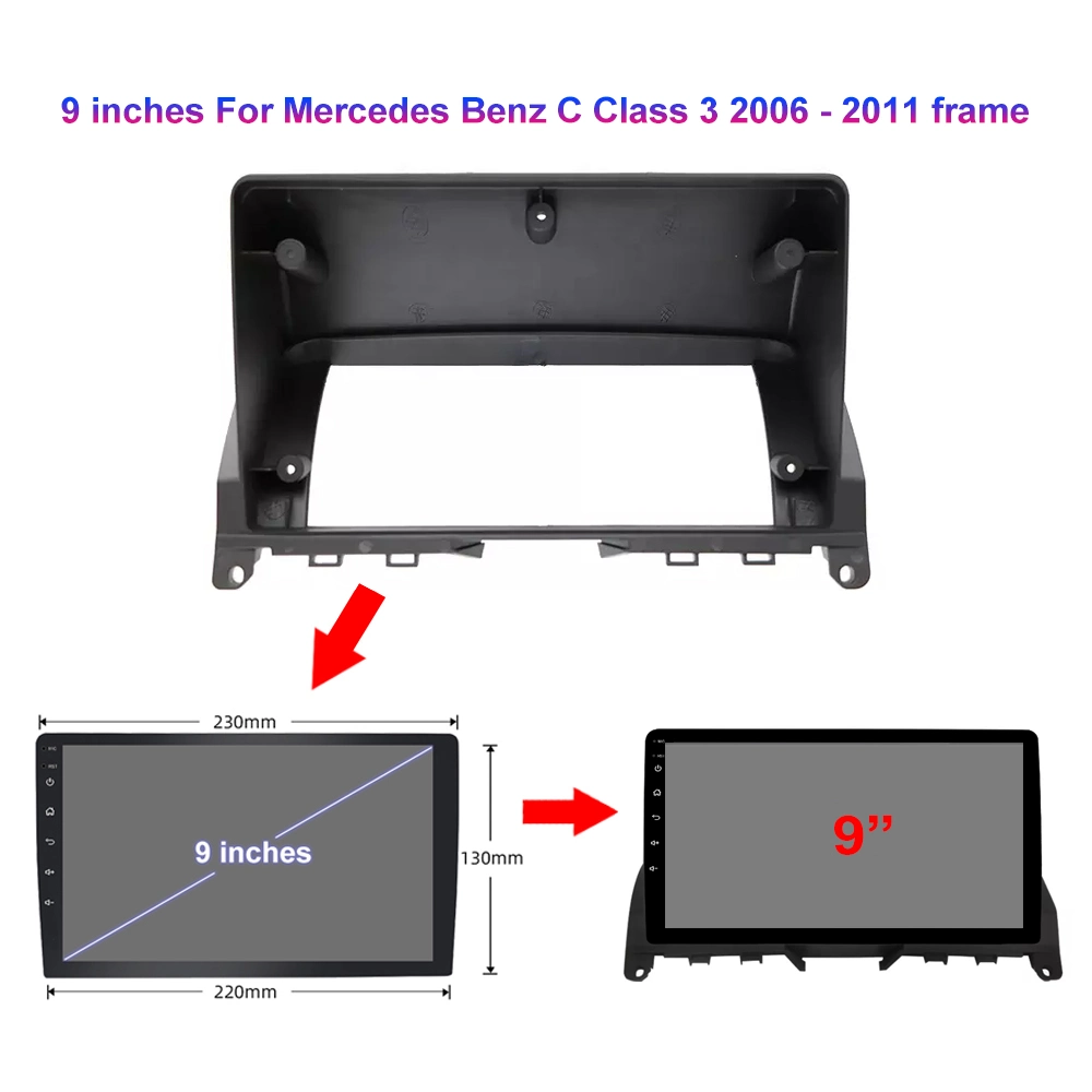 Jmance 9" 4G Carplay DSP Android auto automobile auto-radio RDS multimédia vidéo stéréo pour Mercedes Benz C Class 3 2006 - 2011