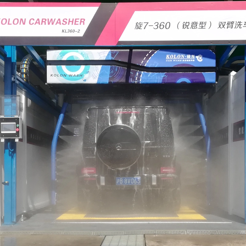 Kolon 360 Rotating Single Arm Automatic Touchless Car Wash Machine with Drying System Touch-Free Auto Robot Car Wash Machine with Wind Dryers