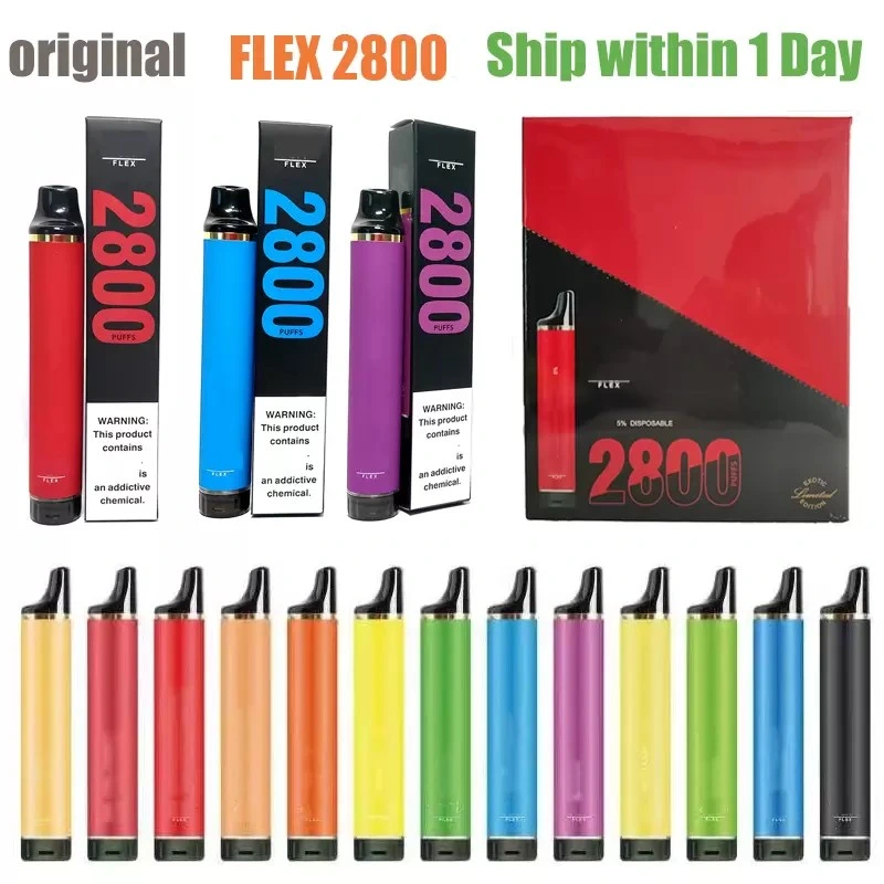 Puff Flex 2800 Puffs Qst 2800 Puff Disposable/Chargeable E Cigarettes Vape Desechable Pods Device Kits 2800 Puff