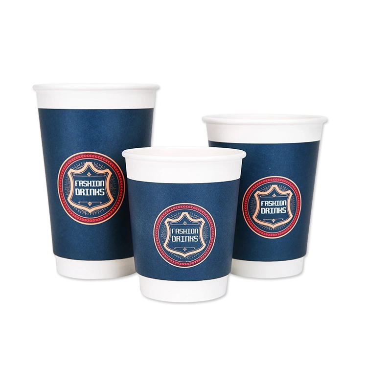 Otor 16oz Disposable Paper Double Walls Coffee Cup