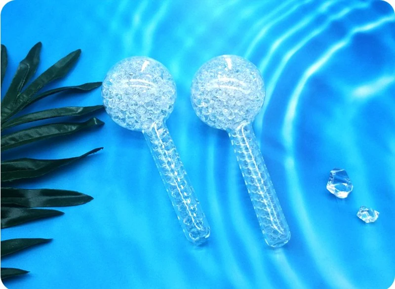 2021 Women Anti-Freeze Ice Balls Facial Massager Gel Water Magnetic Beads Ice Globes for Face