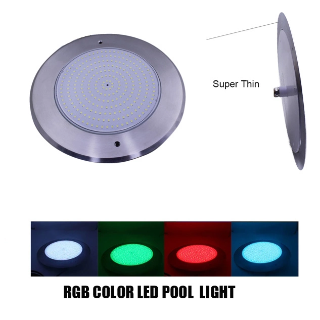 160mm 6.3inch Super Thin Wall Mounted 10W IP68 Waterproof RGB or White LED Pool Lights for Swing Pool