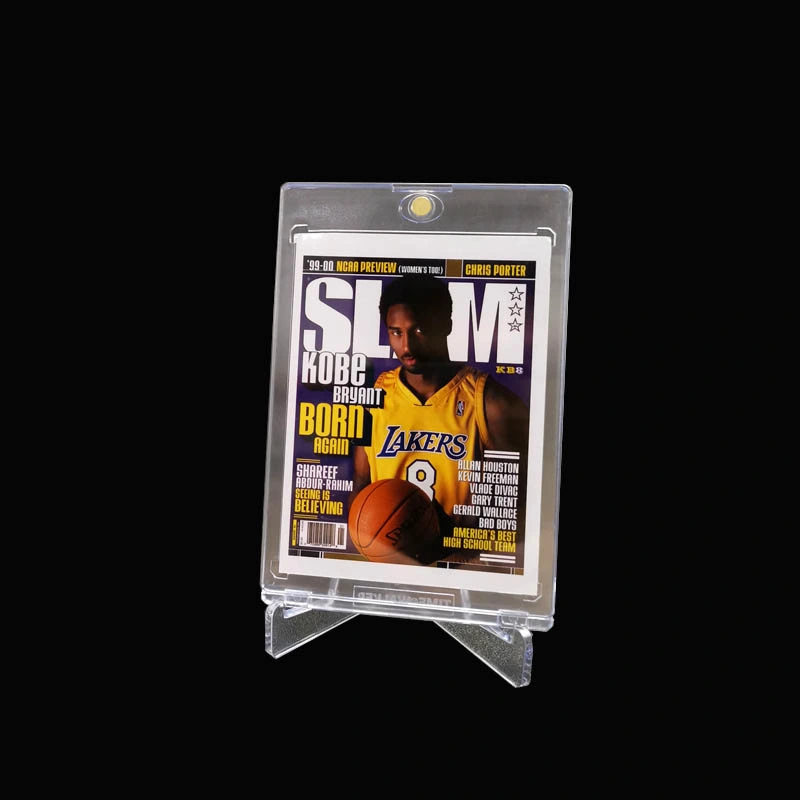 Clear Transparent Acrylic Hard Plastic 55PT One Touch Trading Card Magnetic Holde