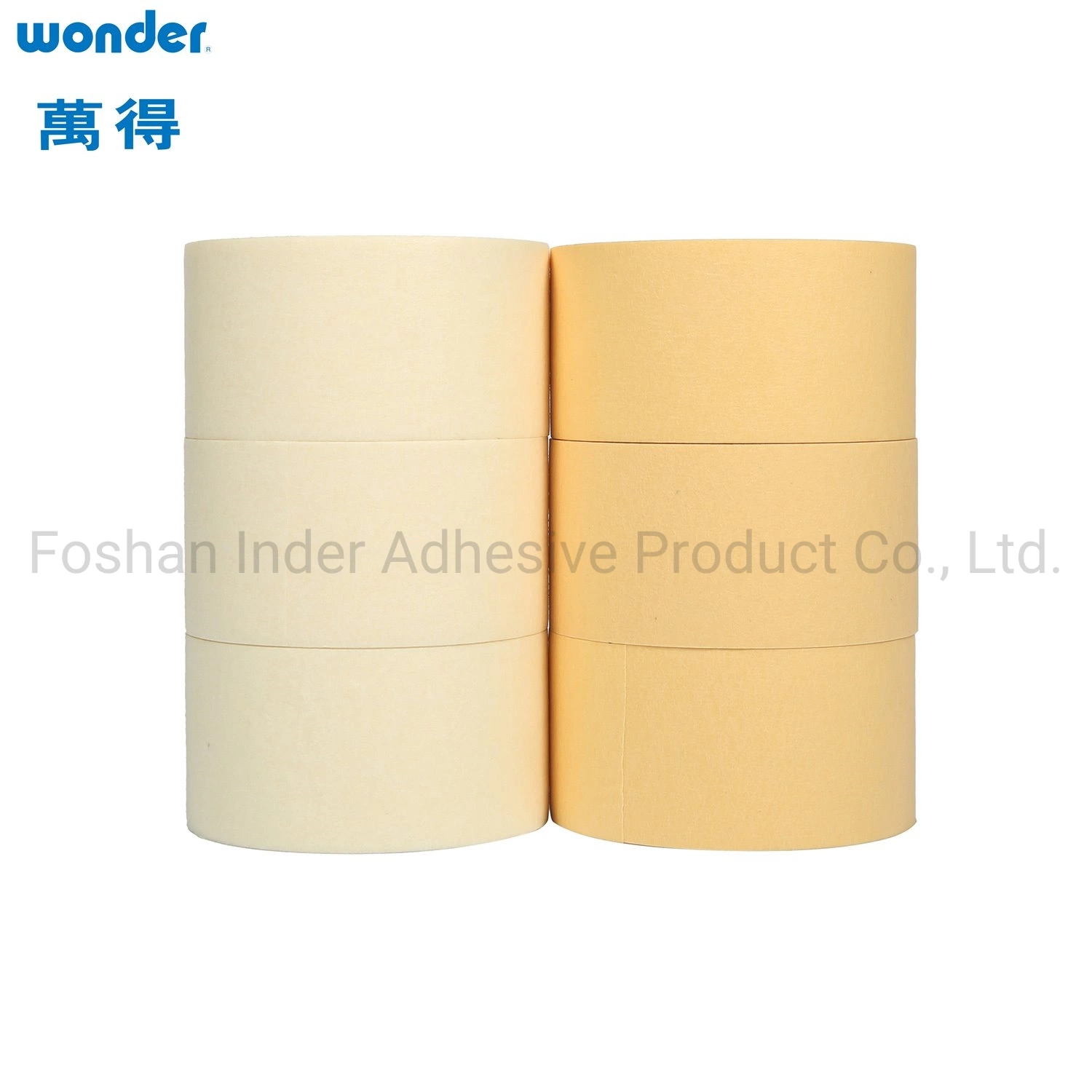 Wonder Brand Reliable Adhesive White Masking Crepe Paper Tape with Wonder Brand