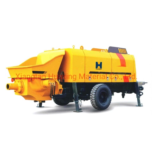 CE Certificated Hbt50 Mini Concrete Trailer Pump with 100m Pipelines for Free