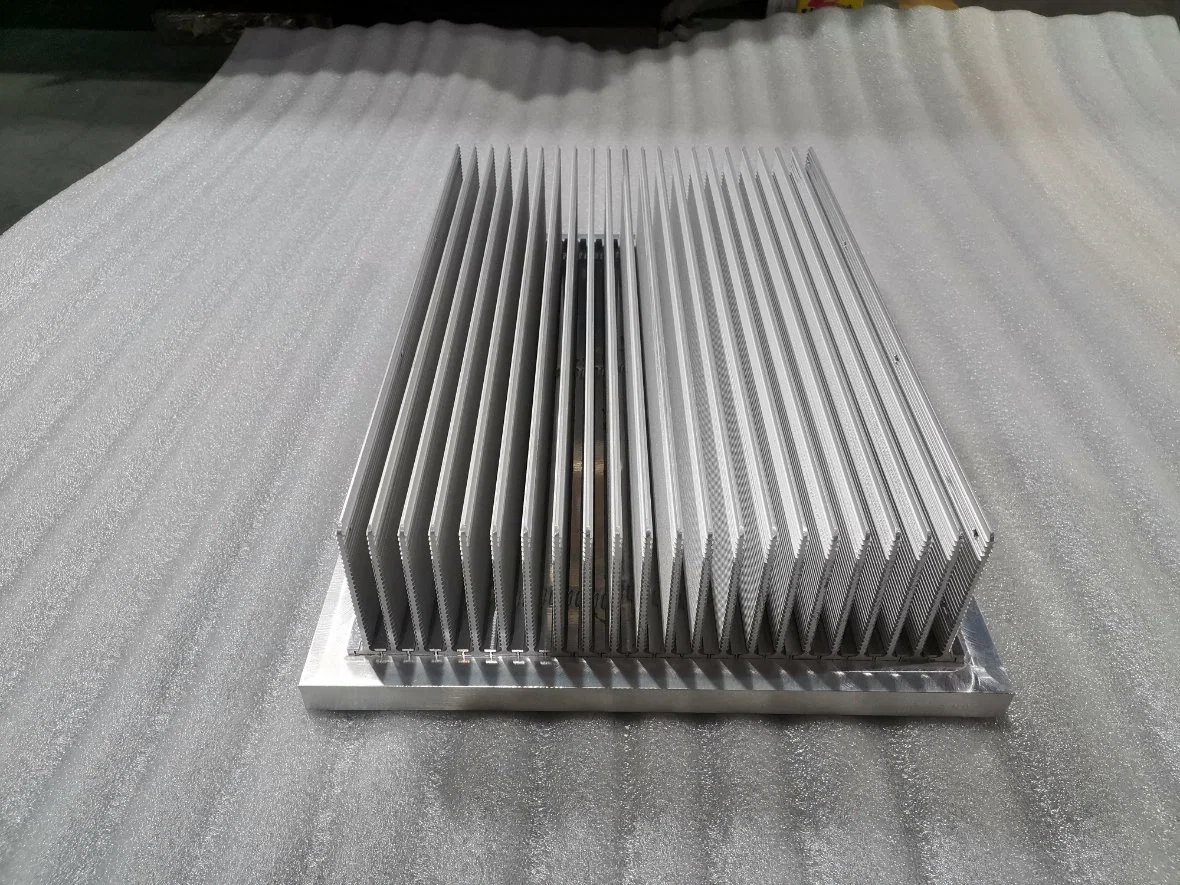 Heat Sink Aluminum Radiator Profile Aluminum Radiator Electronic Heat Sink Close Tooth Radiator Can Be Machined Open Mold Customization