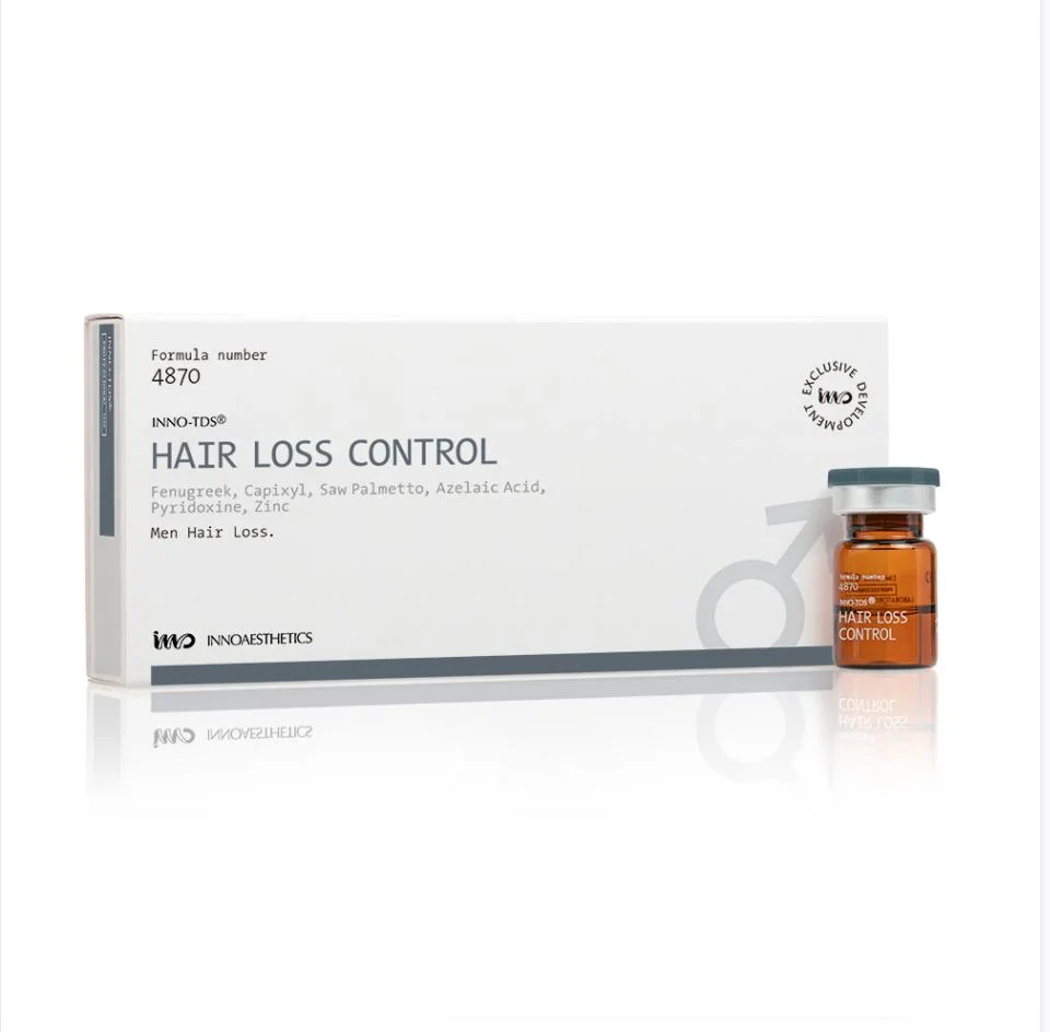 Spain Inno TDS Hair Vital Loss Control Treatment Male Pattern Baldness or Androgenic Alopecia Improve Scalp Health Reduce Hair Loss Promote New Hair Growth