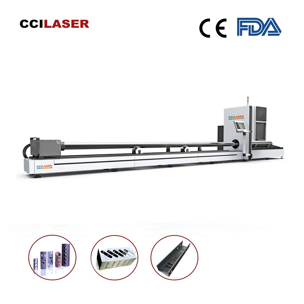 Cortador Laser De Tubos De Acero 1kw Tube Laser Cutting Machine for 3mm 6mm 8mm Steel