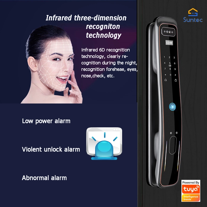 Tuya Smart 3D Facial Recognition Door Lock Entrance Control with Visit Record