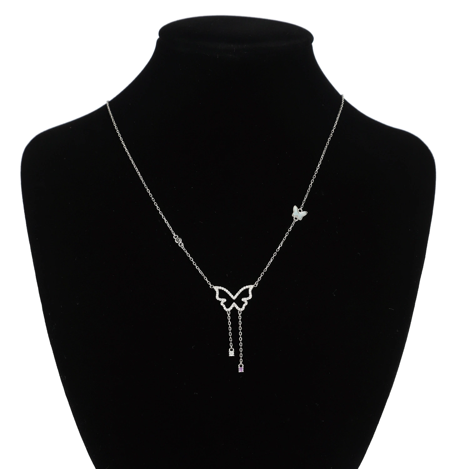 High End 925 Sterling Silver Necklace with Star Pendant