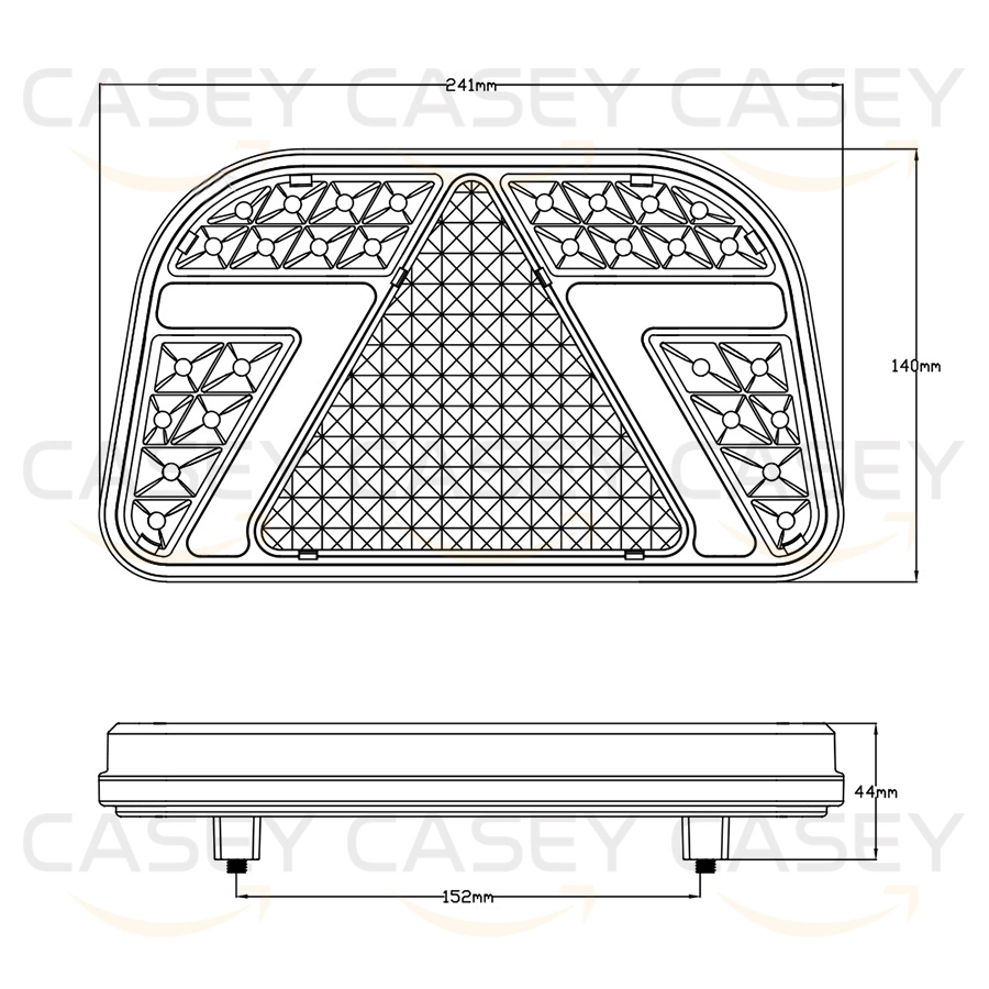 Waterproof 12V 24V LED Combination Rear Lamps for Truck Trailer