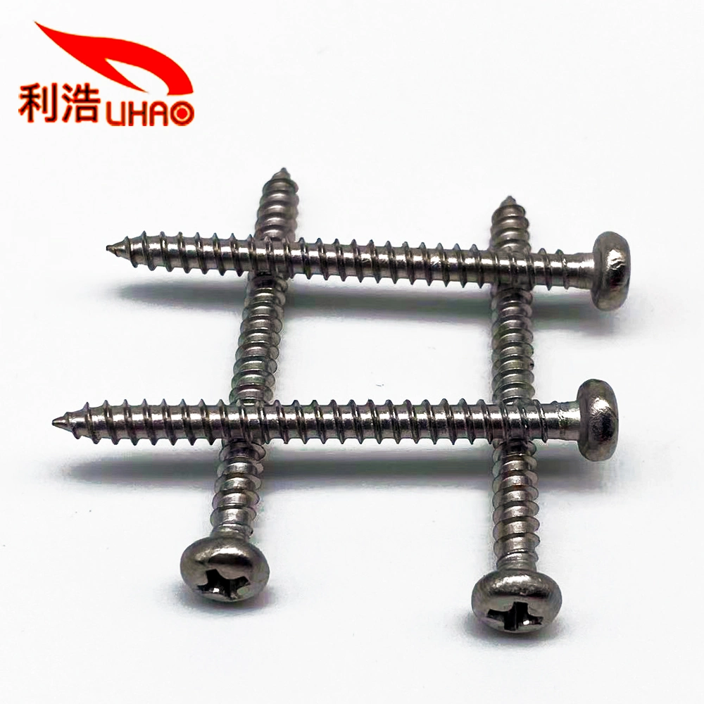 3.5*40PA 304 Stainless Steel Phillips/Crosss Round Head Self-Tapping/Wood Screw