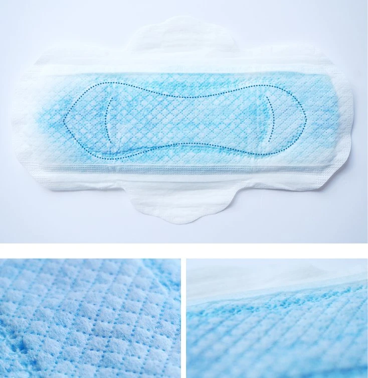 Lady Period Pad produit biodégradable Chine Vente en gros anion serviettes sanitaires