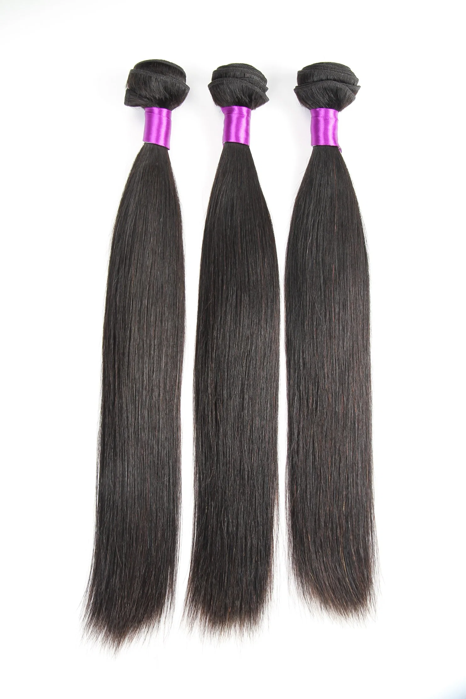 Wholesale/Supplier No Chemical Processed Raw Virgin Straight Human Hair Weaving