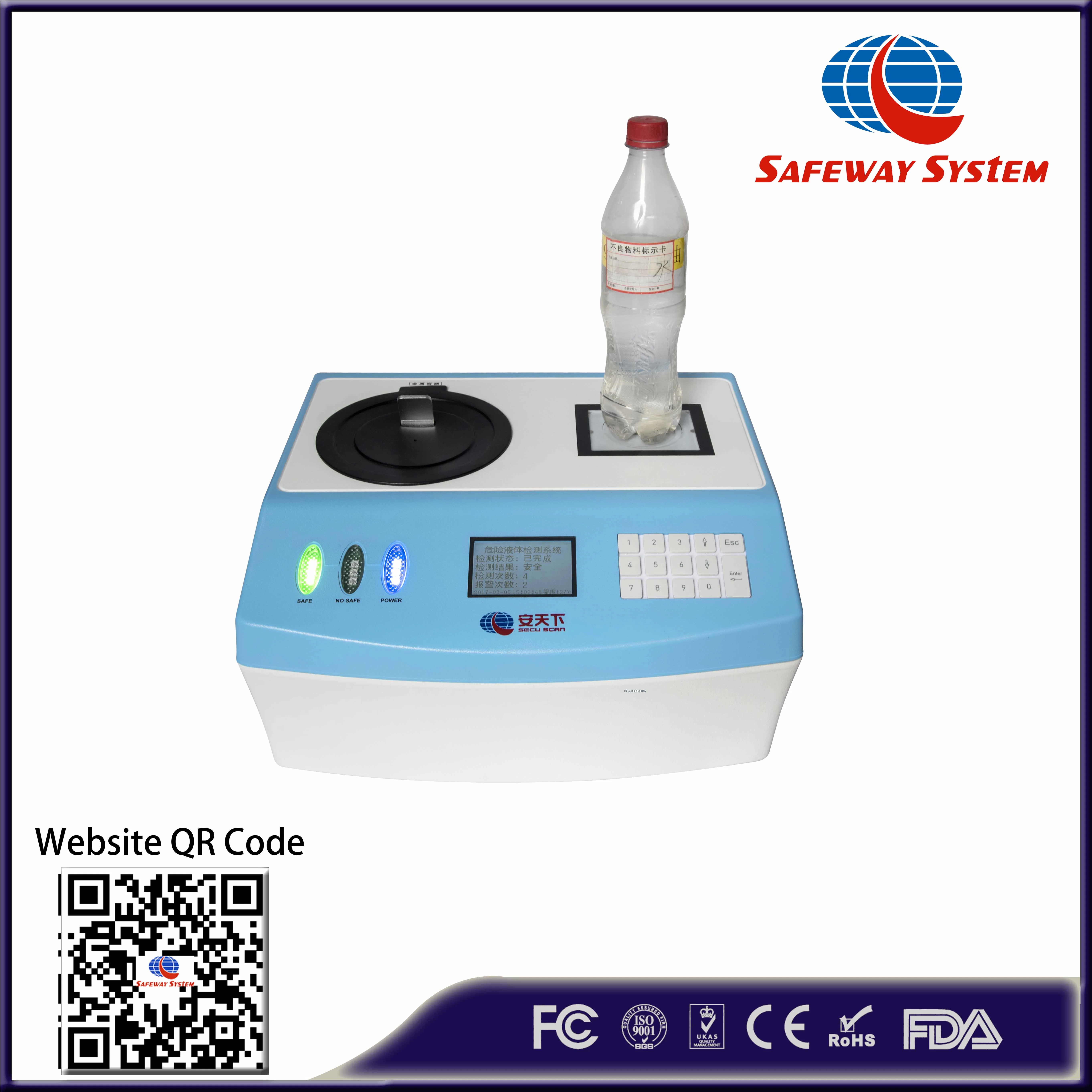 New Stationery Desktop Dangerous Liquid Explosive Detector, Liquid Scanner Liquid Trace Detector Direct Factory in China with Copyrights and Patents