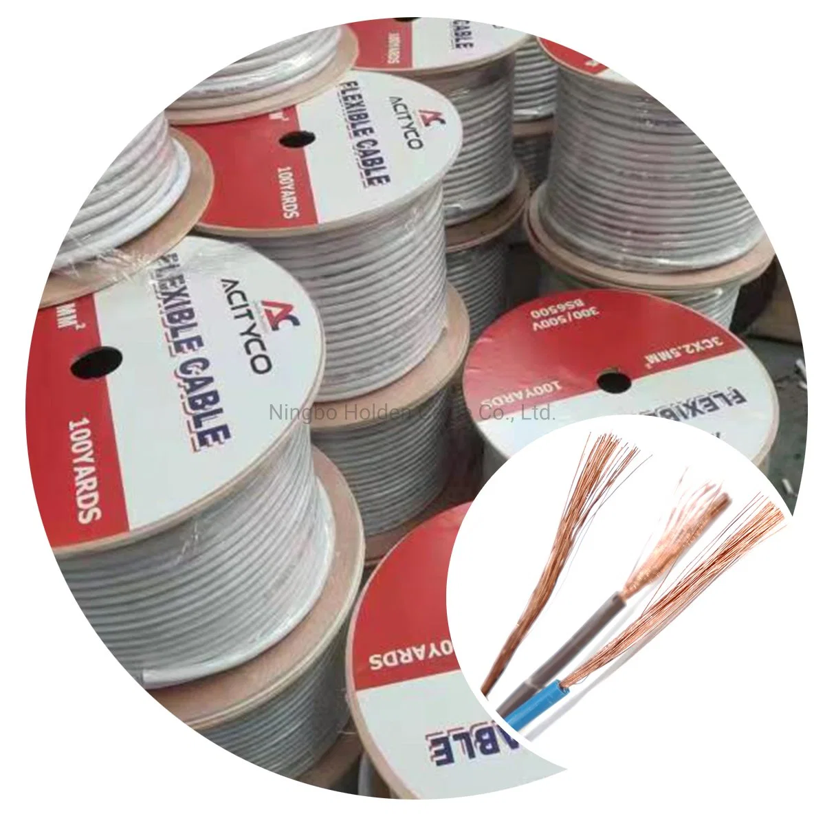 300/500V 1.5mm 2.5mm 4mm 6mm Flexible PVC Insulated Electric Flexible Cable