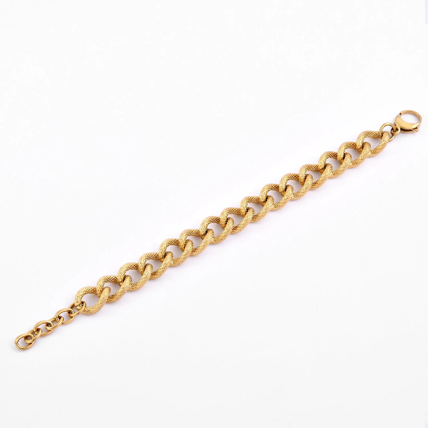 الموضة 316L Steelet Steel Steel Gold Plated سميكة مجوهرات مجموعة للهيب هوب رابر