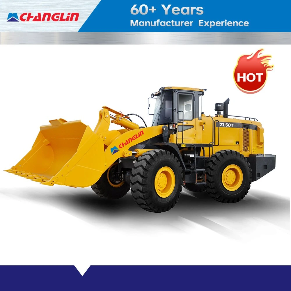 Changlin Official Factory Offer 5 Ton Wheel Loader Zl50t with Big Bucket